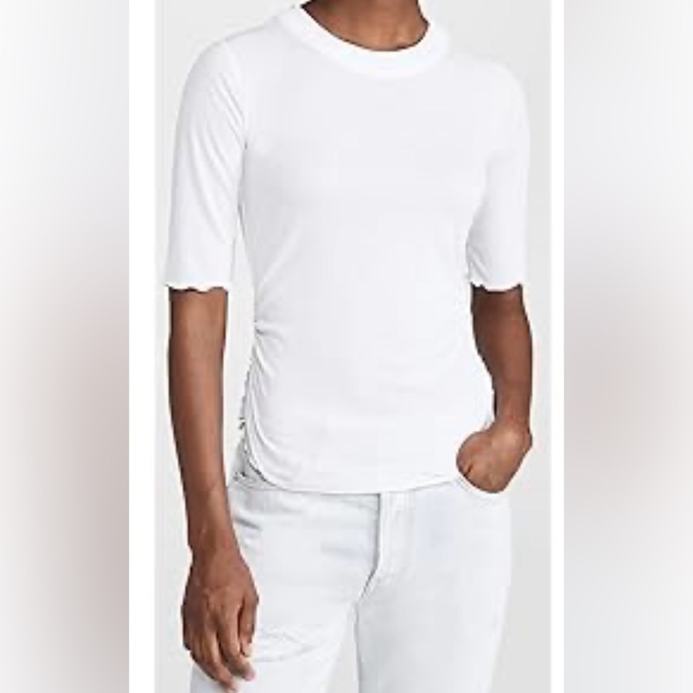 NWT Free People Intimately white quarter sleeve top size medium
